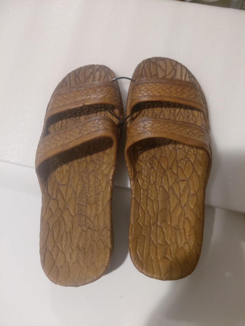 Pali Hawaii Brown Women's Slide Sandals with Dual Straps